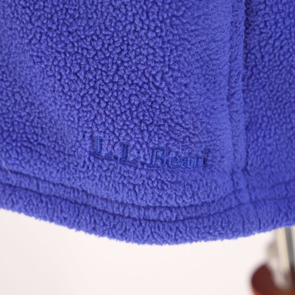 L.L.BEAN OUTDOORS VINTAGE Women's Zip-Up Fleece Jacket Purple/Blue Size MP - Picture 5 of 8